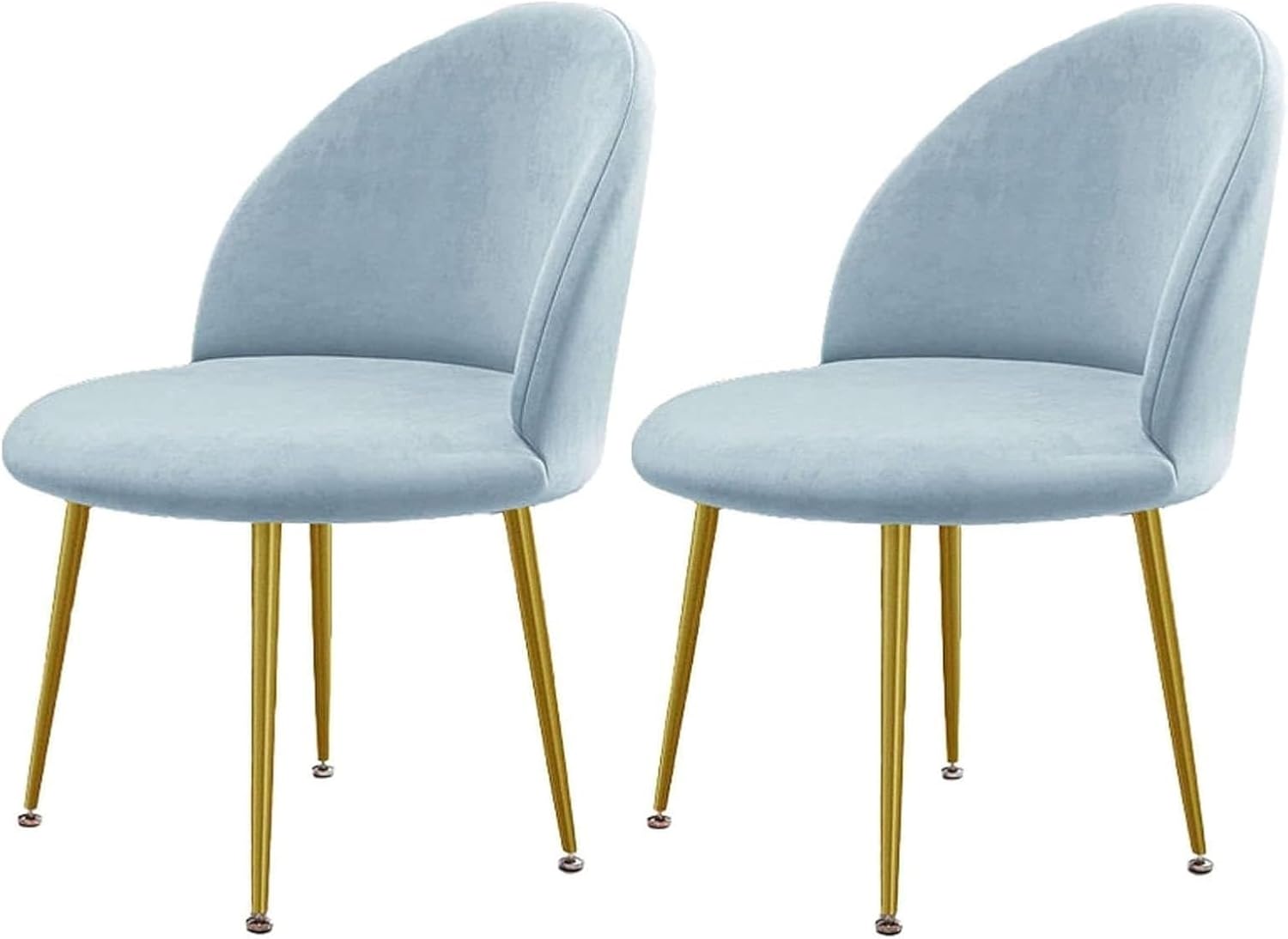 Luxury Velvet Curved Back Dining Chair Covers Super Soft Semicircle Back Chair Slipcovers Mid Century Modern Solid Color High Back Chair Protectors for Hotel Banquet(15,1PCS)