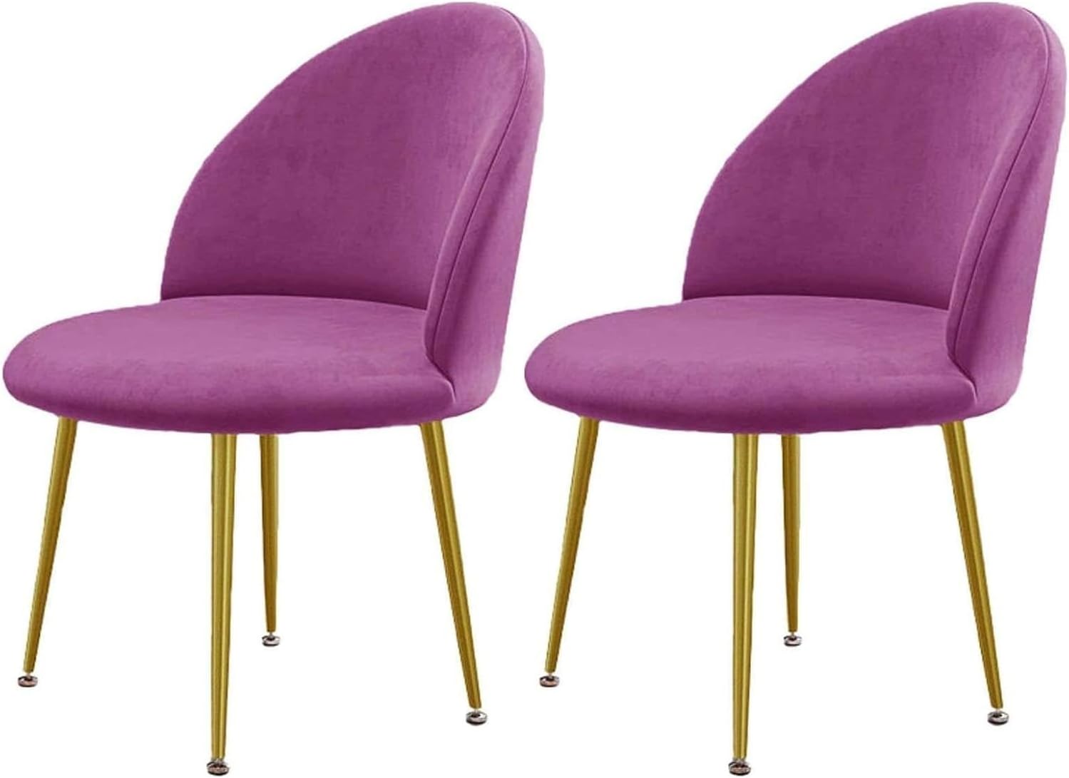 Luxury Velvet Curved Back Dining Chair Covers Super Soft Semicircle Back Chair Slipcovers Mid Century Modern Solid Color High Back Chair Protectors for Hotel Banquet(15,1PCS)