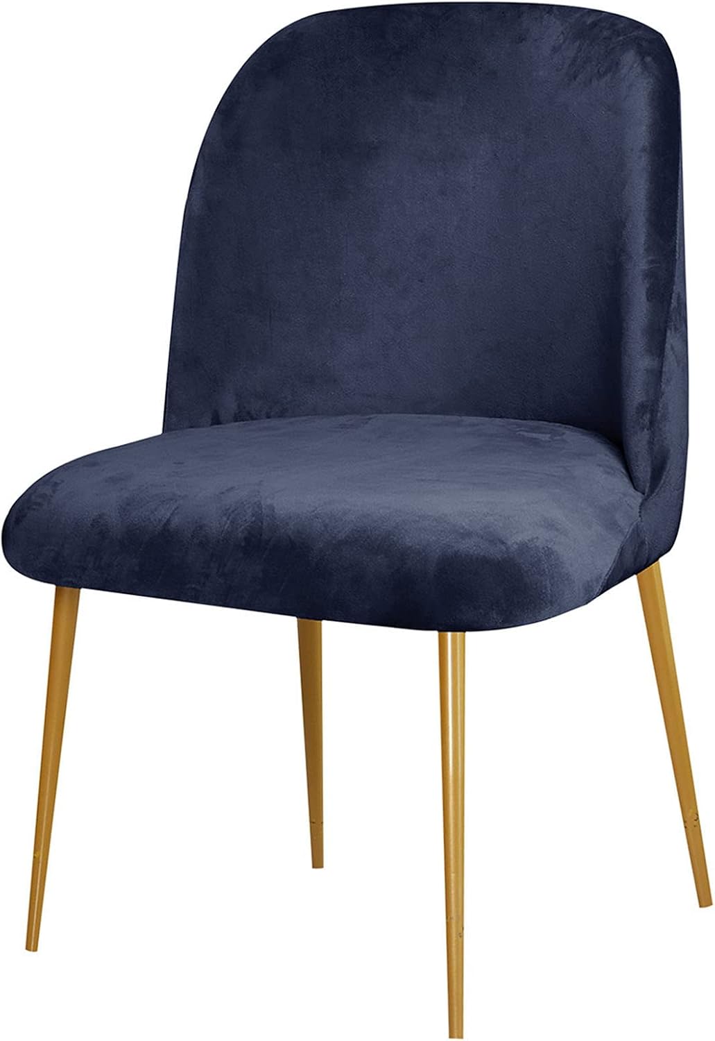Dining Chair Cover Stretch Velvet Upholstered Side Dining Chair Cover Slipcover Curved Back Mid Century Modern Accent Dining Chair Covers for Kitchen Living Room