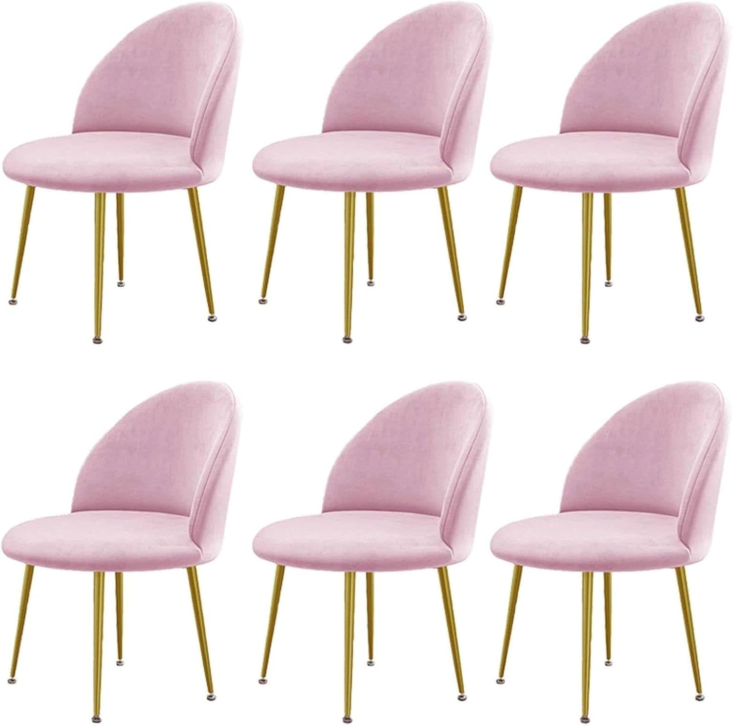 Luxury Velvet Curved Back Dining Chair Covers Super Soft Semicircle Back Chair Slipcovers Mid Century Modern Solid Color High Back Chair Protectors for Hotel Banquet(15,1PCS)