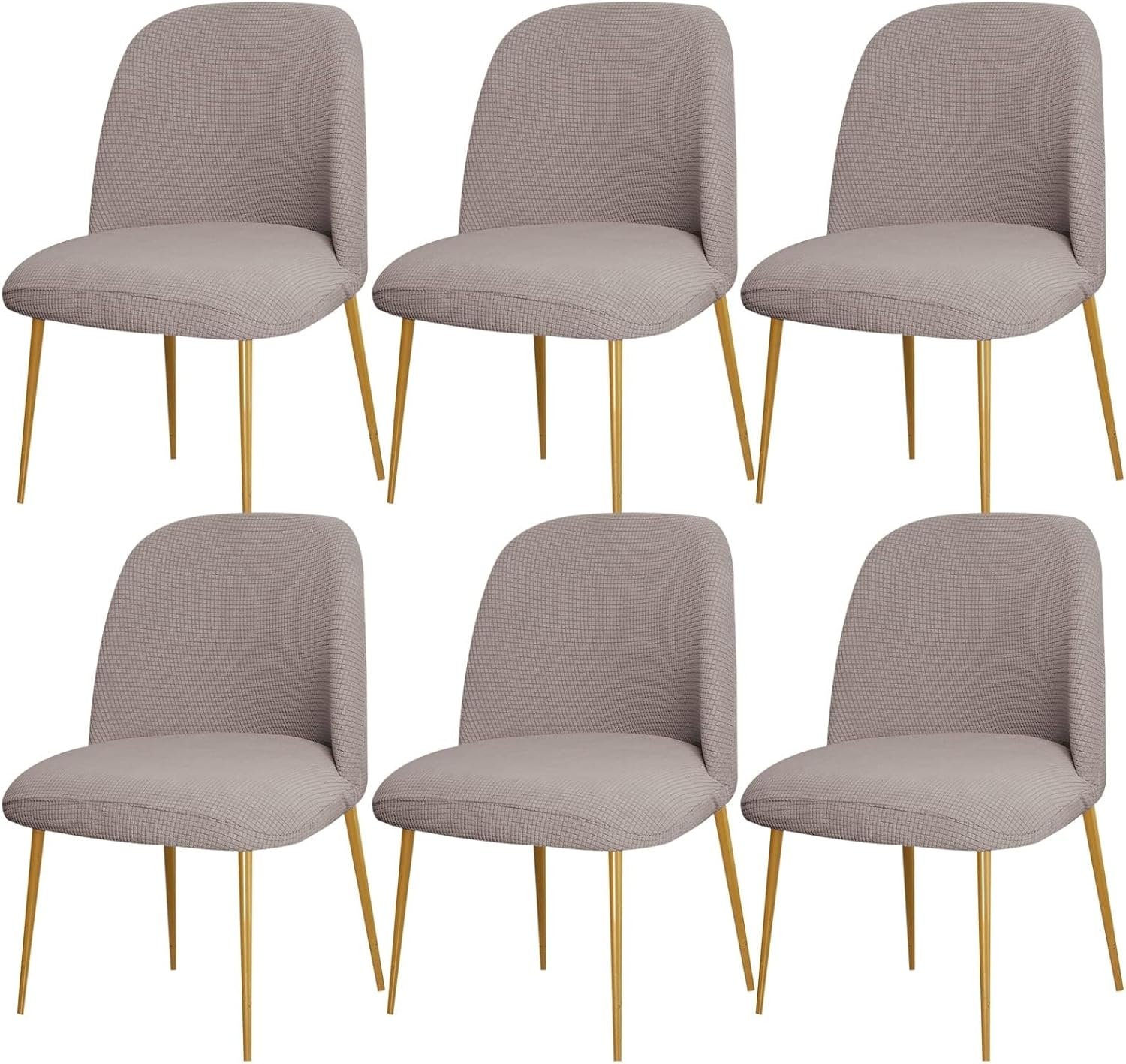 Dining Chair Cover Stretch Velvet Upholstered Side Dining Chair Cover Slipcover Curved Back Mid Century Modern Accent Dining Chair Covers for Kitchen Living Room