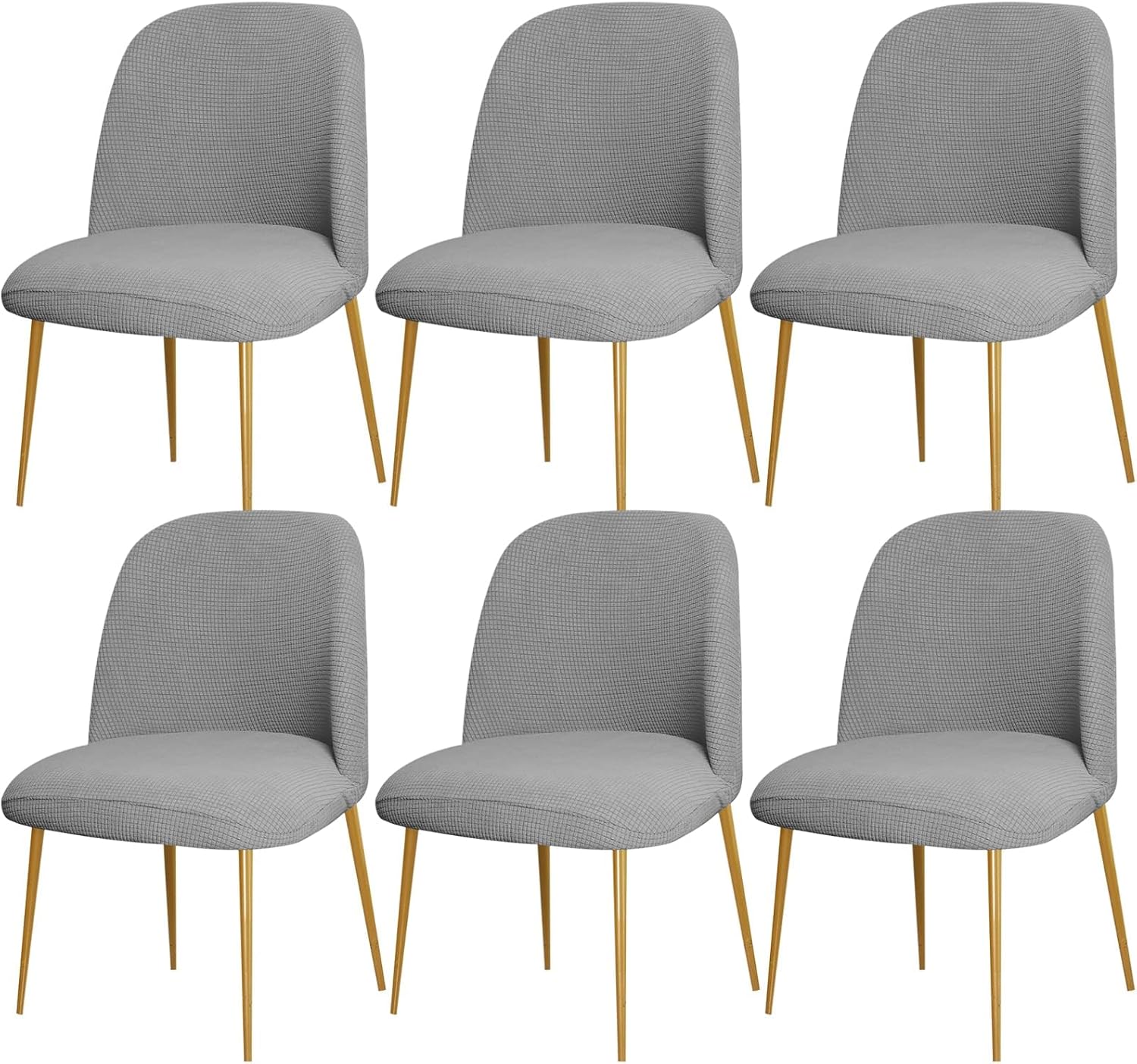 Dining Chair Cover Stretch Velvet Upholstered Side Dining Chair Cover Slipcover Curved Back Mid Century Modern Accent Dining Chair Covers for Kitchen Living Room