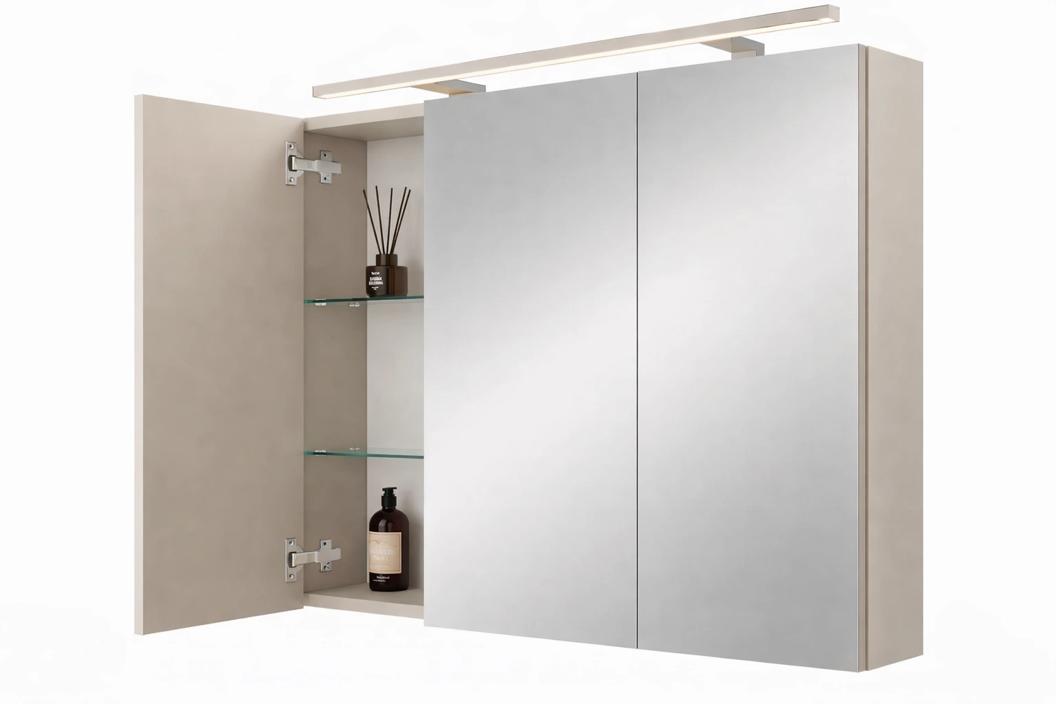 Armoire miroir salle bain avec eclairage LED-Norvoro