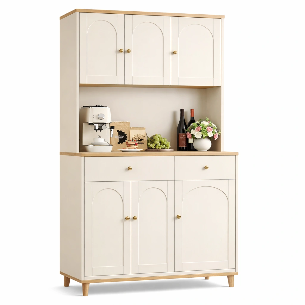 Meuble cuisine haut bas rangement portes tiroirs-Norvoro