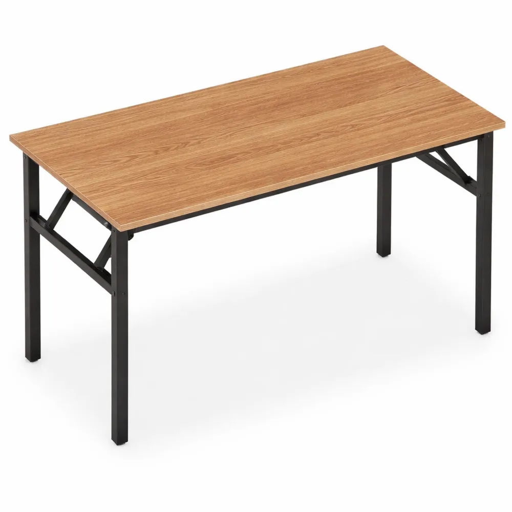 Table Pliante Murale en Bois et Métal pour Bureau et Gaming