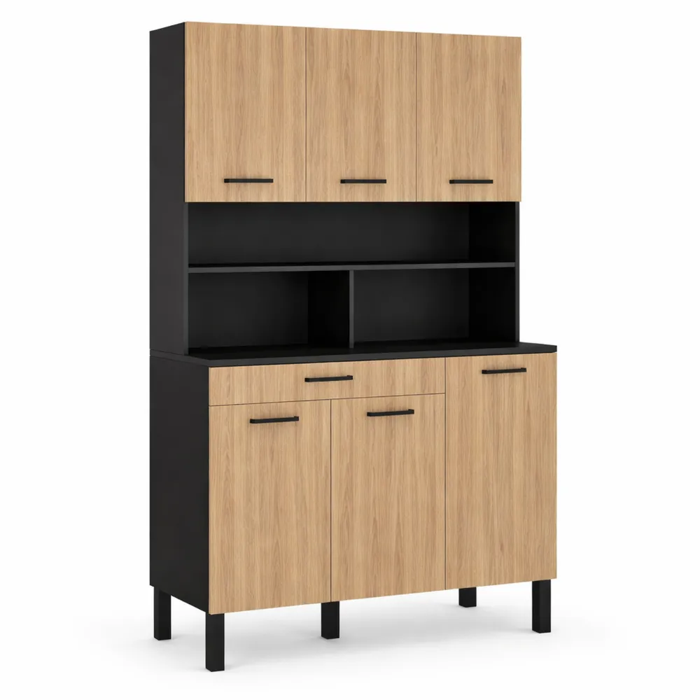 Buffet de Cuisine Moderne 6 Portes avec Tiroir