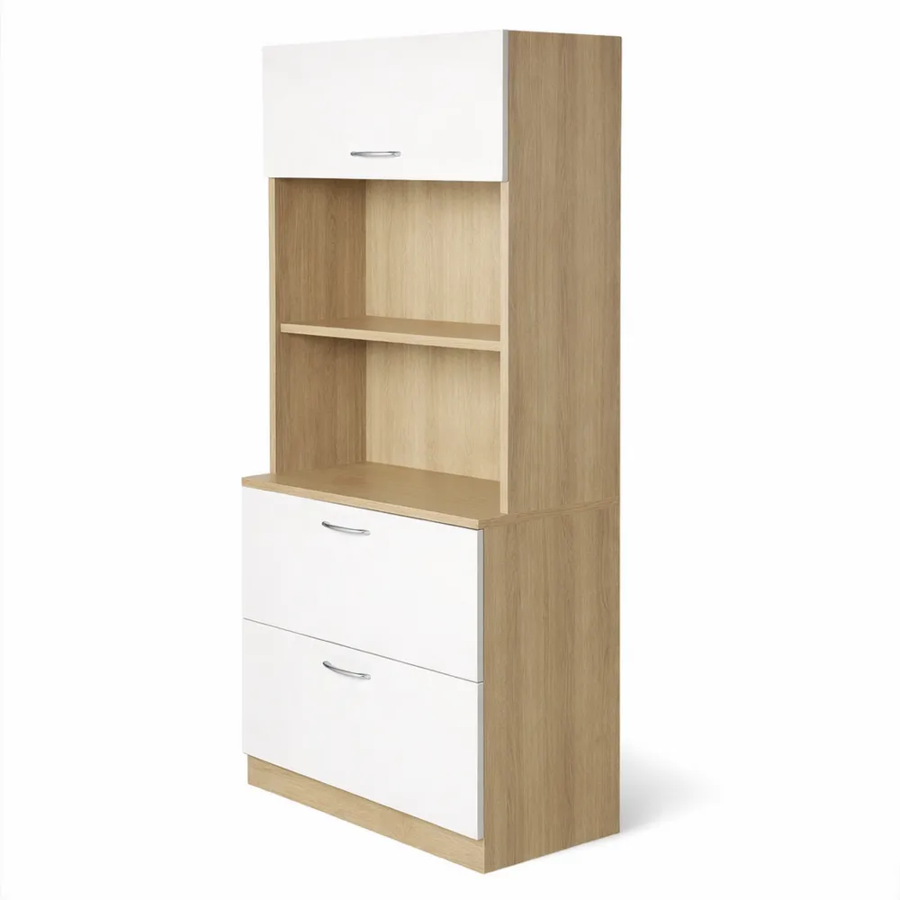 Meuble de Rangement de Cuisine avec Tiroirs et Placard