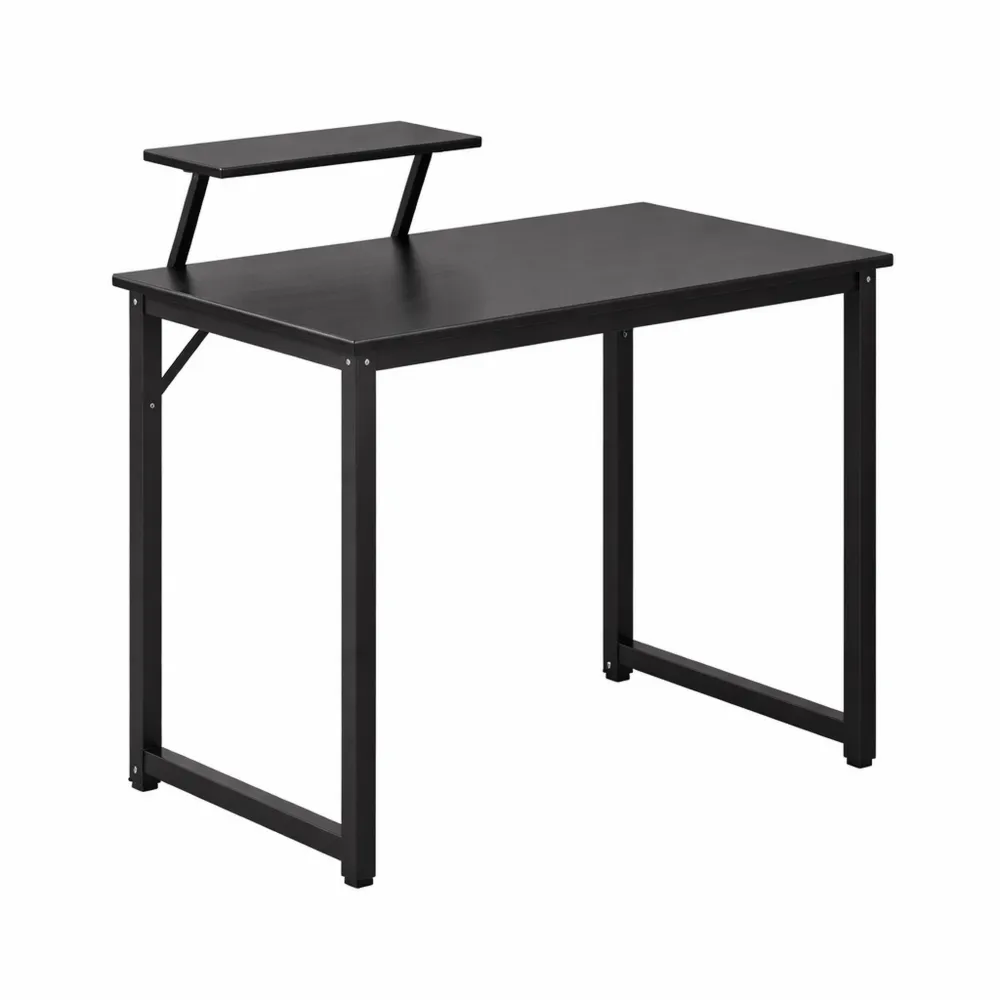 Table de travail en bois et acier pour ordinateur, 80 x 40 x 75 cm