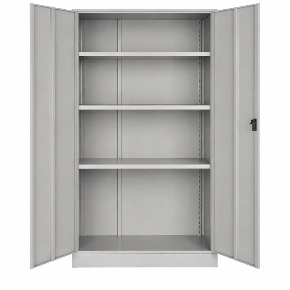 Armoire métallique pour bureau avec serrure et étagères ajustables
