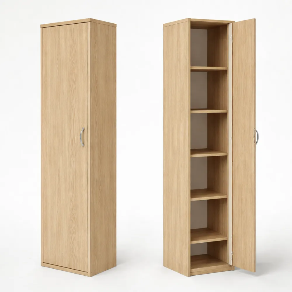 Armoire de bureau polyvalente avec porte et compartiments