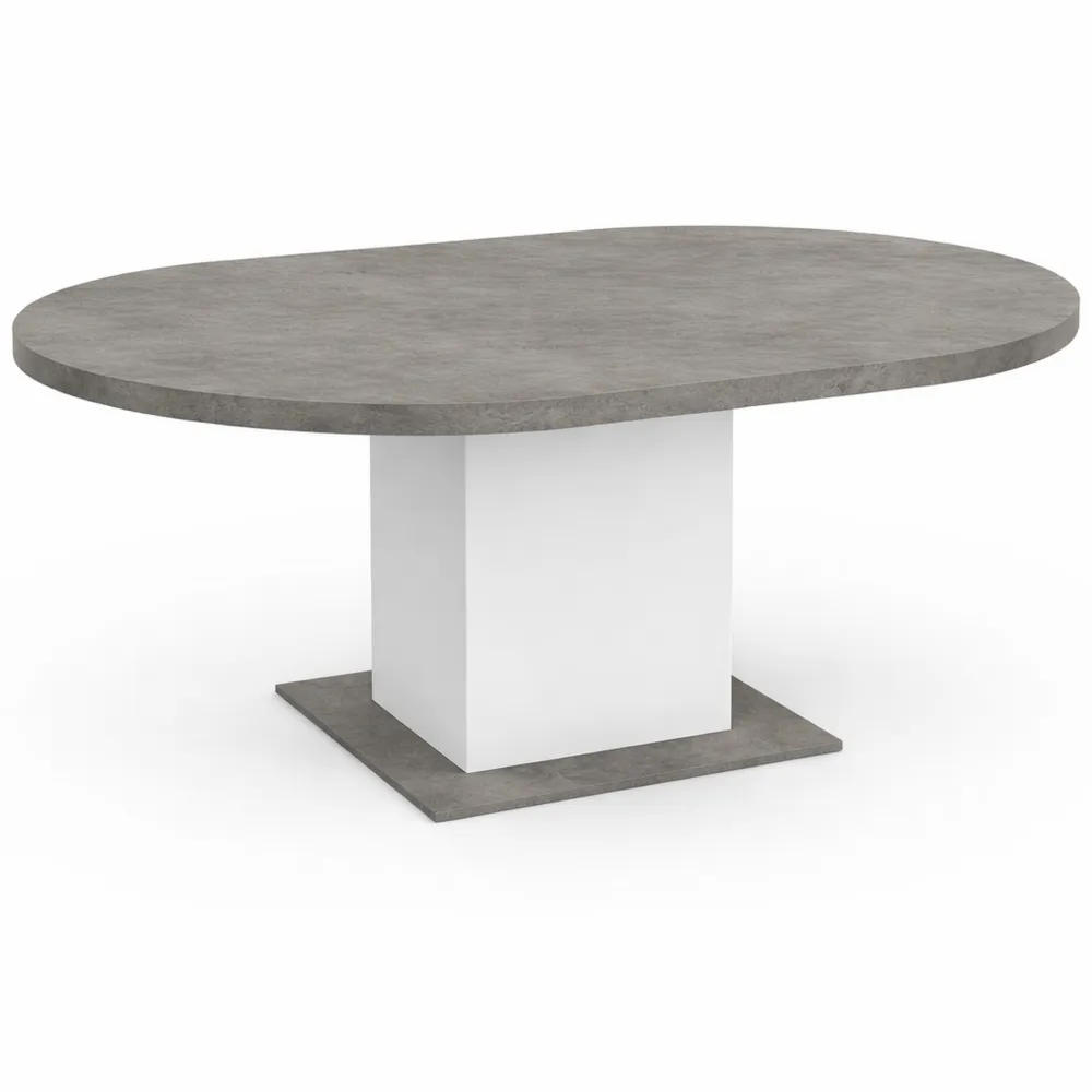 Table à Manger Ronde Extensible 4-8 Personnes