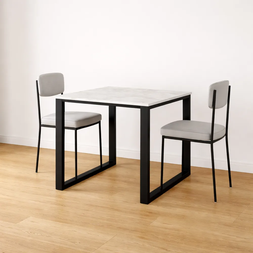 Table de Cuisine Blanche en Bois 60x40 cm