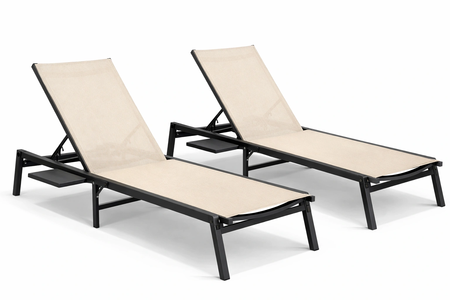 Chaise Longue Jardin Réglable Aluminium Textilène-Norvirox