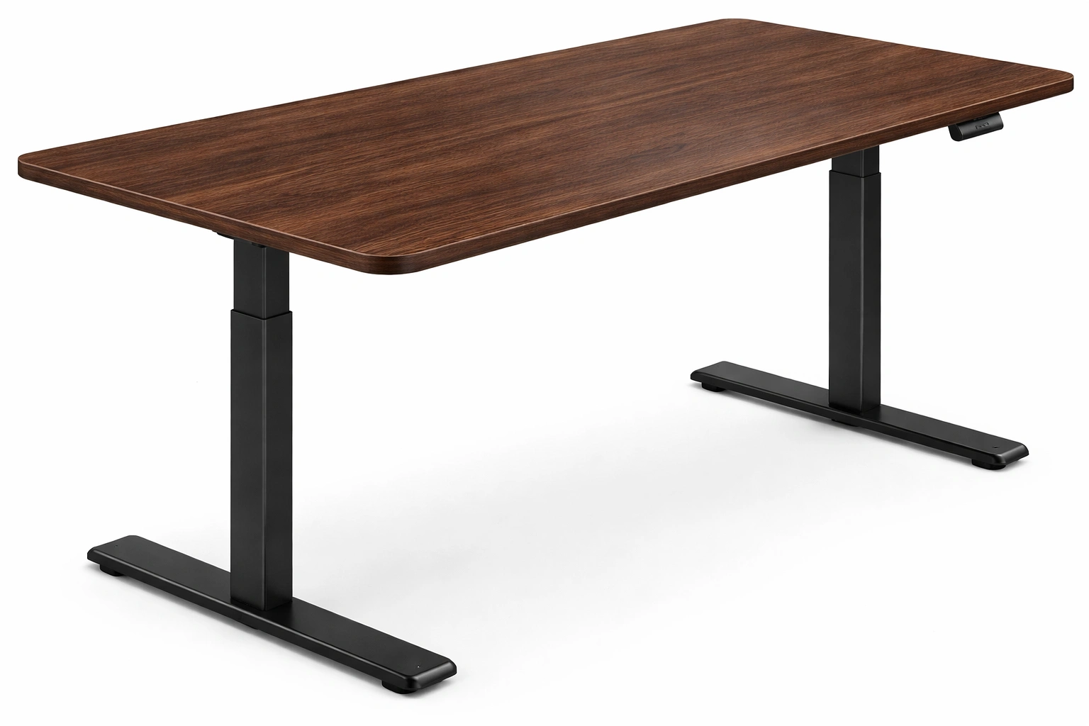 Bureau réglable en bois foncé-Norvirox