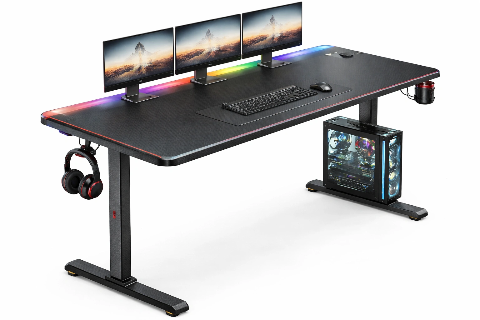 Bureau gamer XL noir-Norvirox