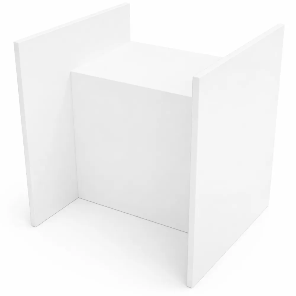 Bancone da Negozio con Ripiani Interni e Finitura Melaminica