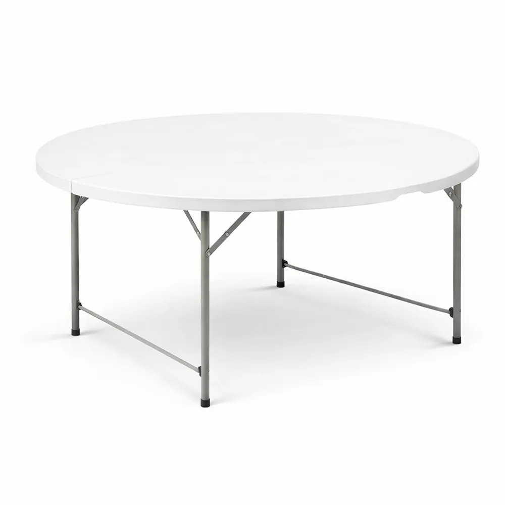 Tavolo Tondo Salvaspazio Pieghevole per Esterno e Interno