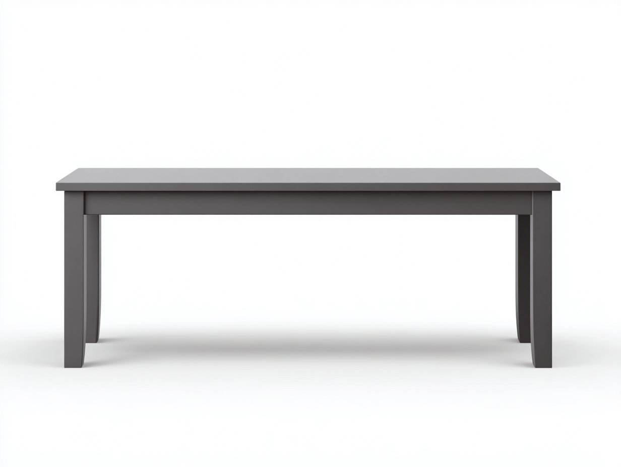 Banc de jardin en métal 150x40x45 cm - gris - assise rectangulaire pour extérieur