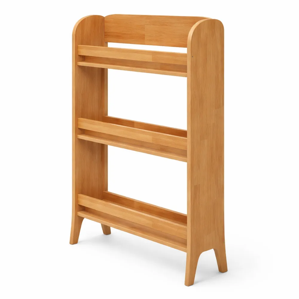 Bibliothèque Enfant en Bois Naturel de 100 cm