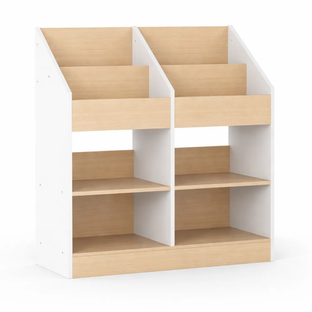 Étagère Enfant en Bois avec Rangement et Sécurité