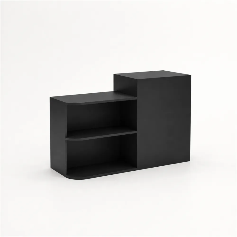 Comptoir de réception avec tiroirs en bois pour maison et salon, 80 cm