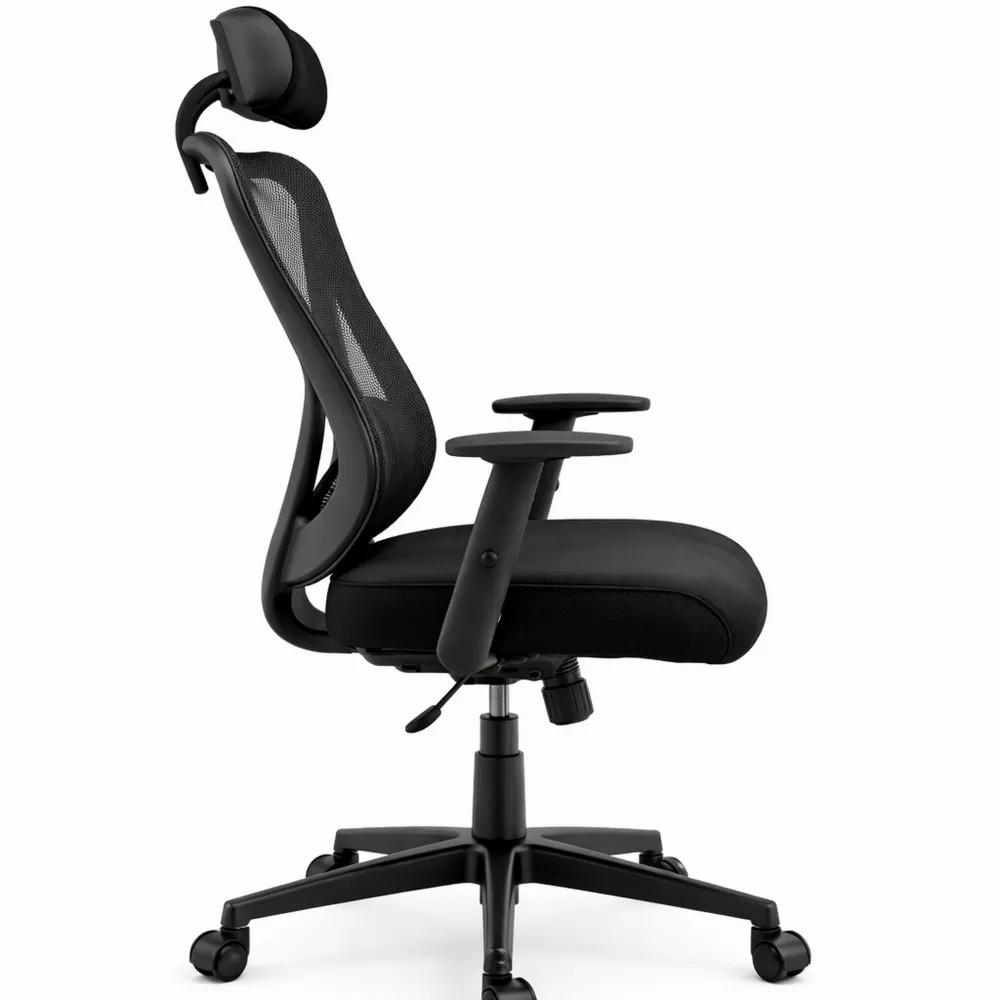 Chaise de bureau ergonomique avec support réglable et roulettes
