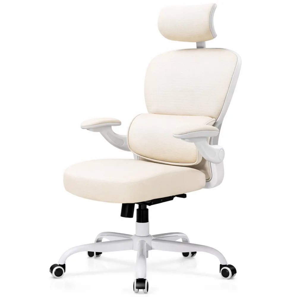 Fauteuil de Bureau Ergonomique avec Dossier Réglable et Siège Confortable