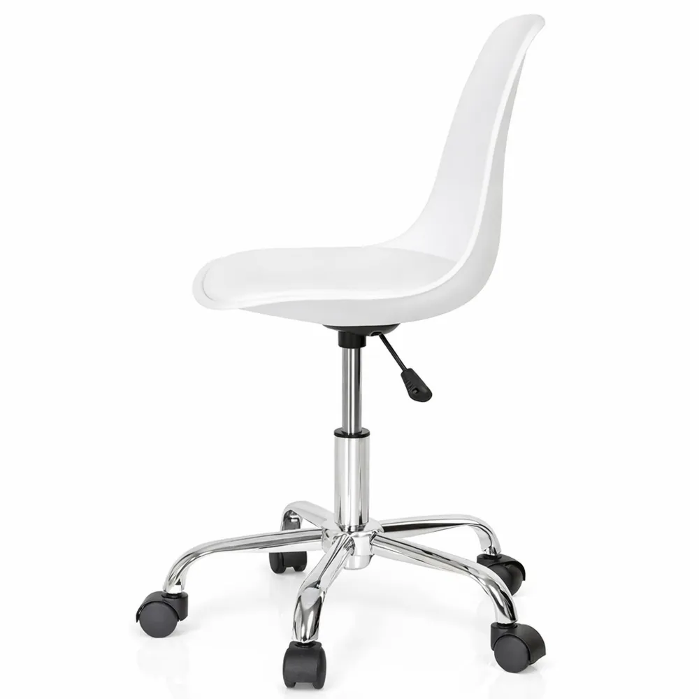 Chaise d'étude pivotante pour enfant, siège réglable sans accoudoirs