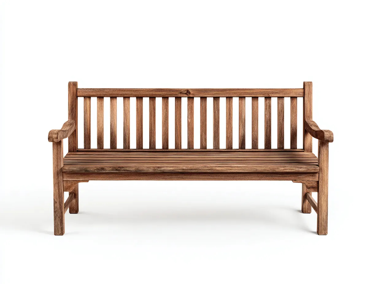 Bancos de jardín de madera 160x60x90 cm - Madera natural - Estilo rústico para exterior-Luxeuplab