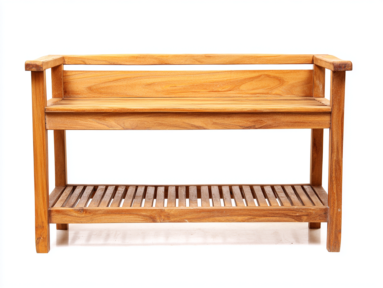 Bancos de jardín de madera con estante inferior 110x45x80 cm - estructura de madera maciza - marrón - diseño natural funcional-Luxeuplab