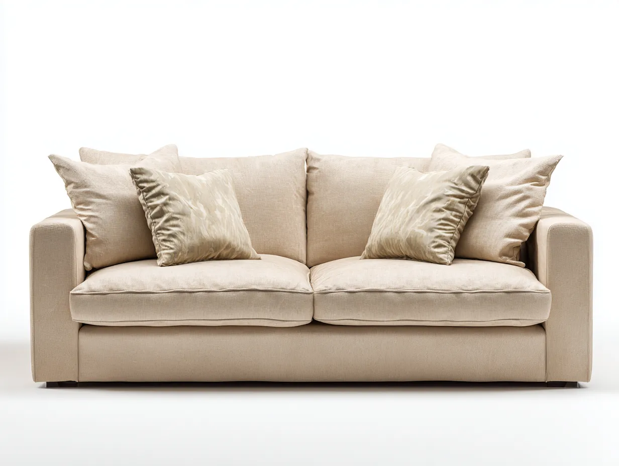 Zweisitzer Sofa-Stoff-Holz-184x94x88 cm-Beige-Moderner Stil-Bamboogetlab