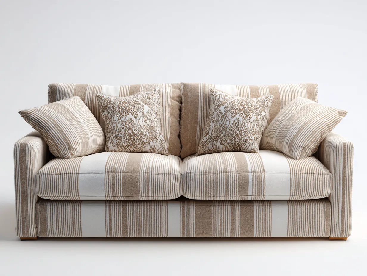 Zweisitzer Sofa-Stoff-Holz-174x91x85 cm-Beige-Moderner Stil-Bamboogetlab