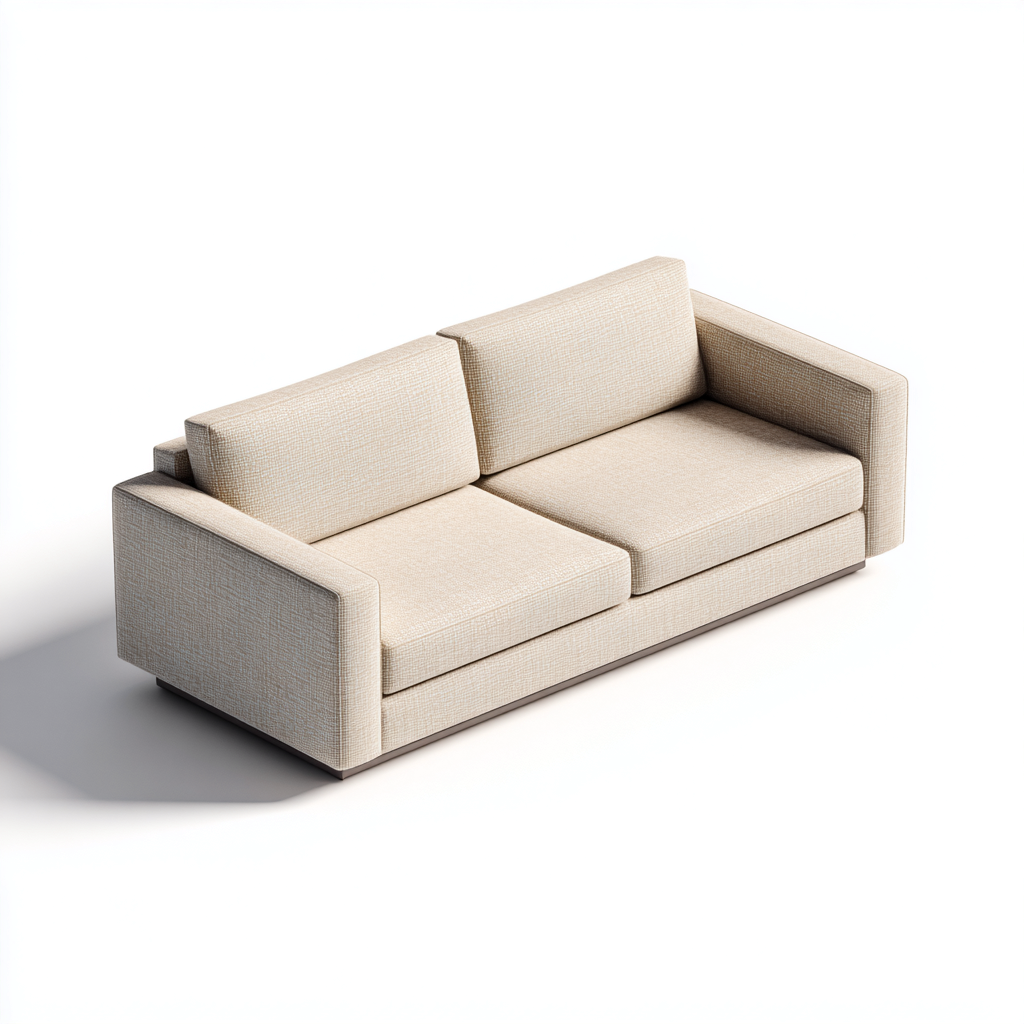 Divani a 3 posti-tessuto-legno-212x98x80 cm-Beige-moderno-Nestgetly