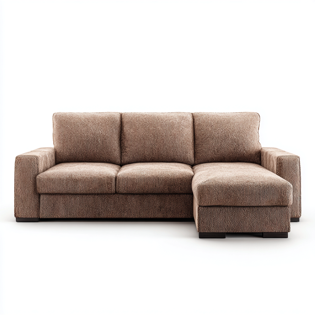 Divano angolare-tessuto-289x166x83 cm-marrone-moderno-Nestgetly