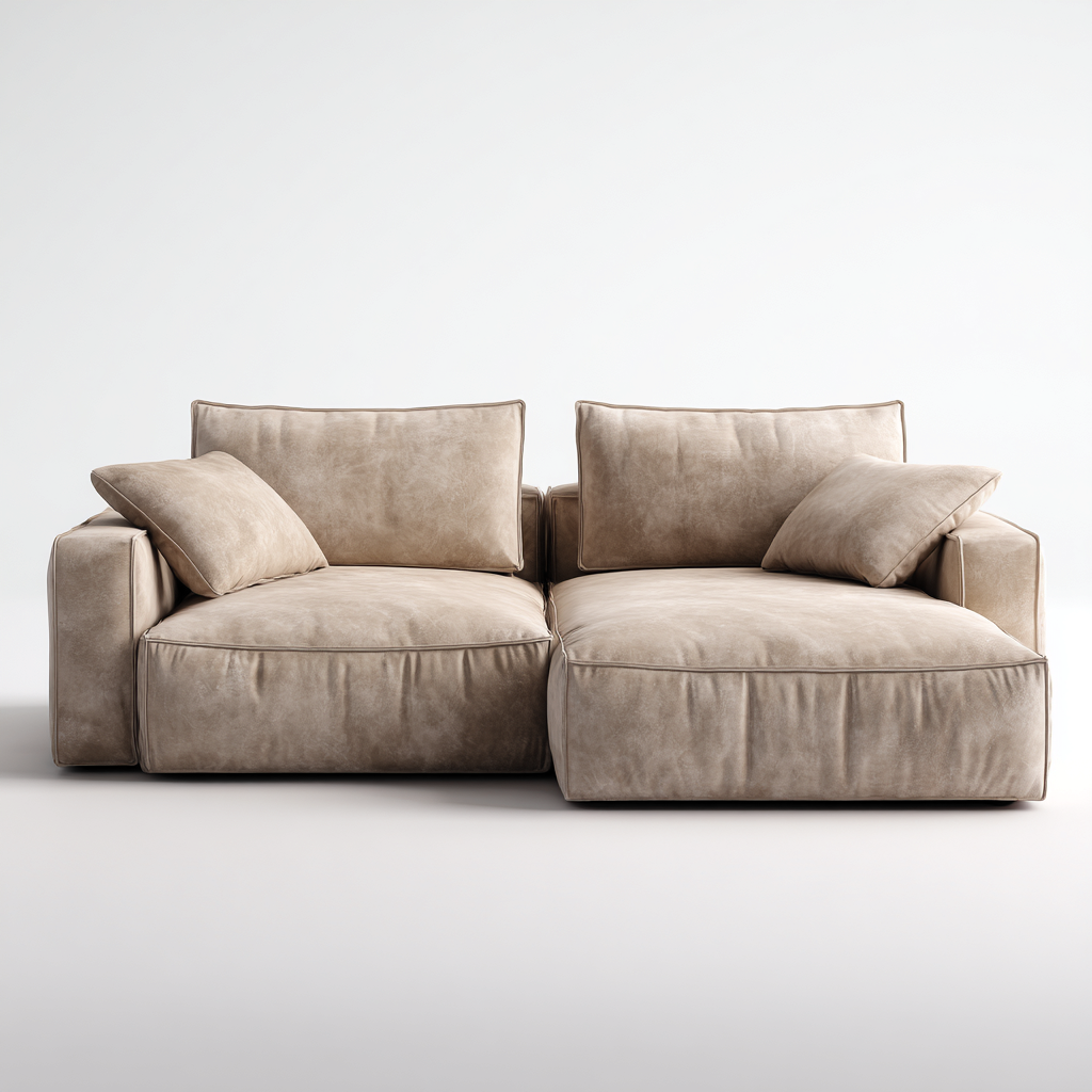 Divano angolare-tessuto-286x160x82 cm-tortora-moderno-Nestgetly