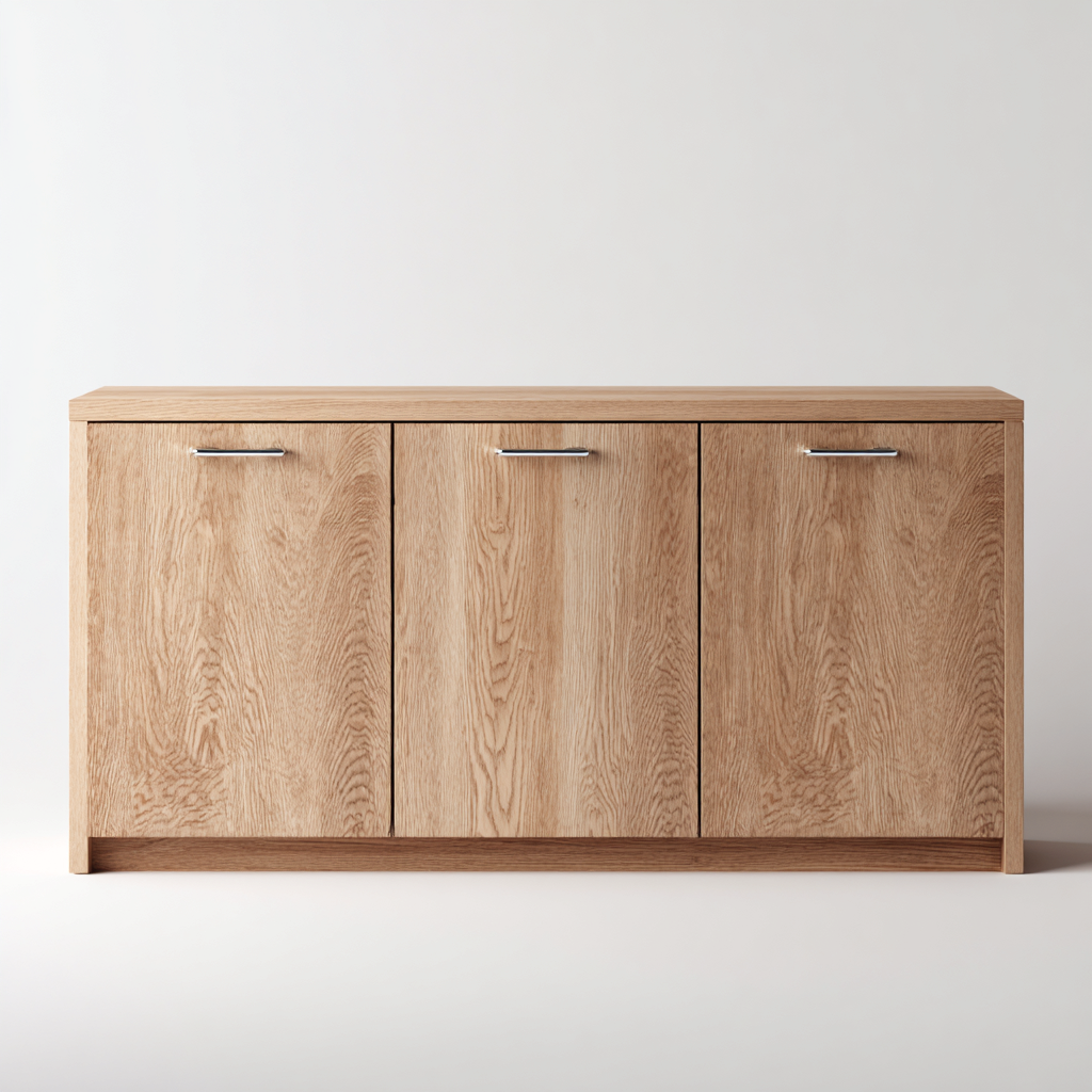 Credenza - Legno - 170x45x80 cm - Naturale - Stile moderno-Nestgetly