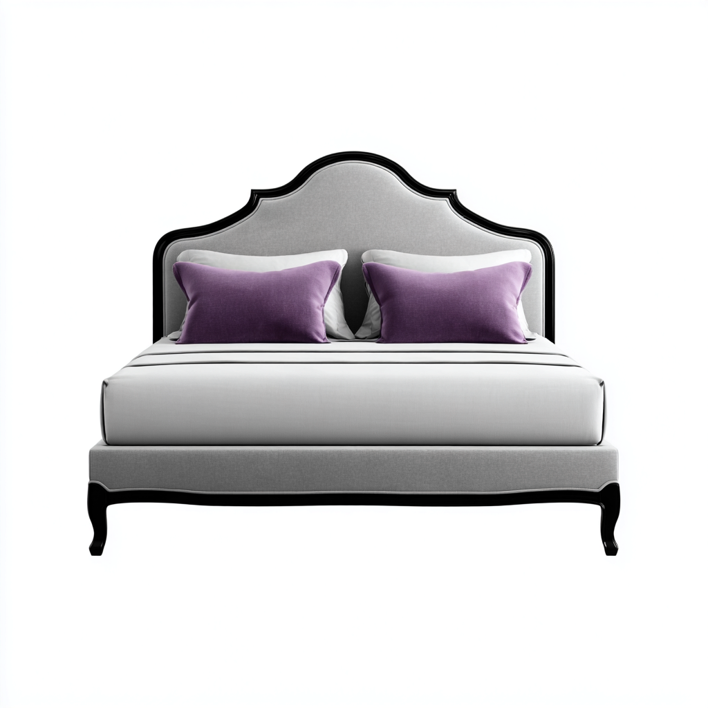 Letto matrimoniale-tessuto-200x160x120 cm-grigio-camera da letto-elegante-Nestgetly
