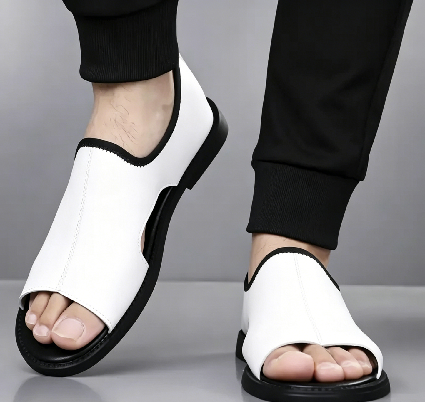 🔥Men’s Non-Slip Breathable Leather Sandals🏖️