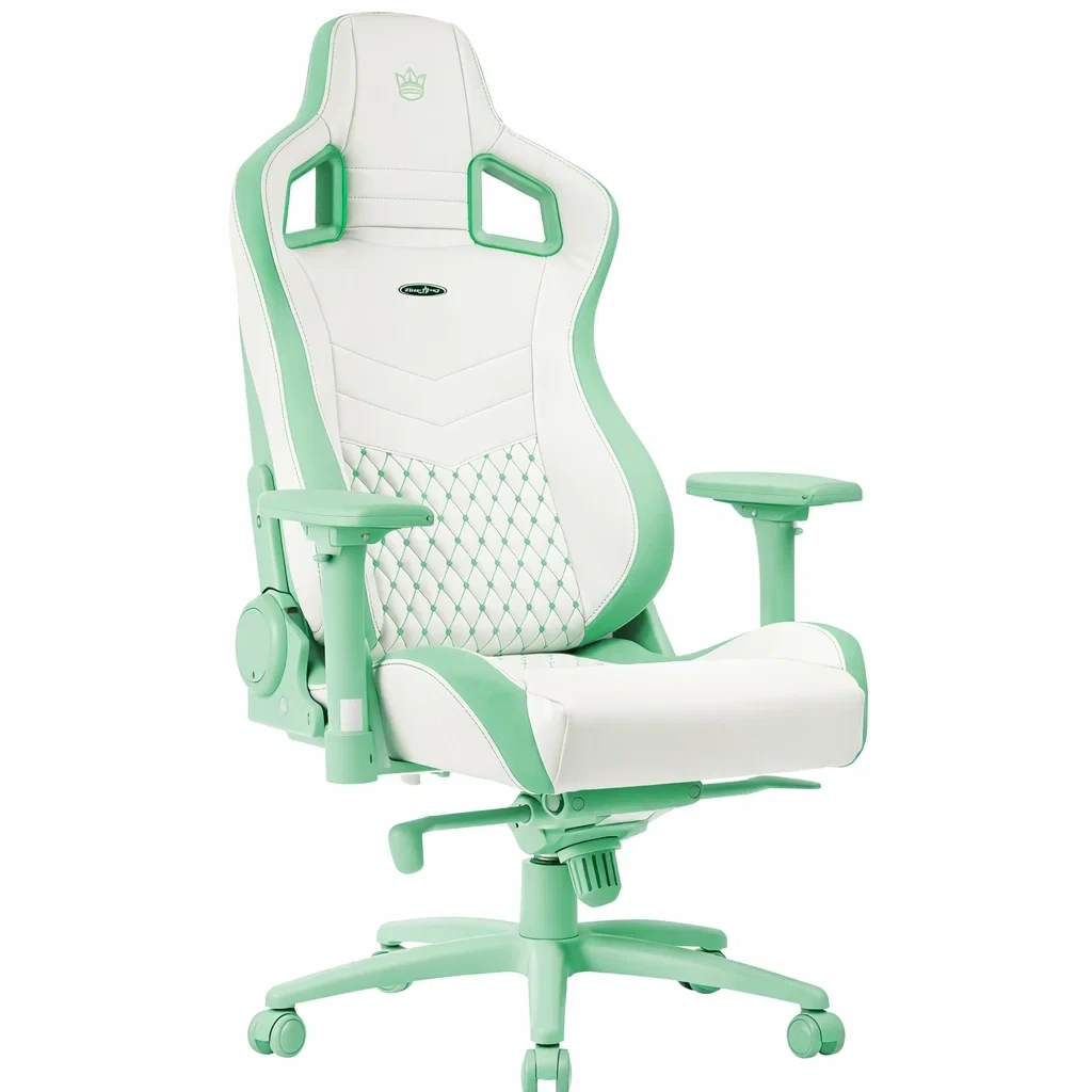 Chaise gaming vert et blanc dossier ergonomique avec support lombaire-Velravo