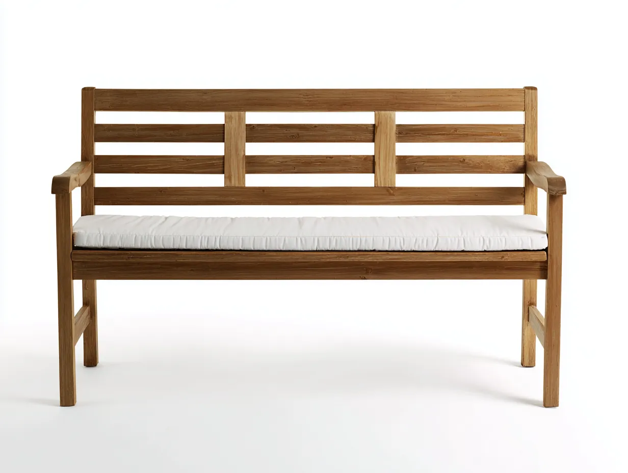 Gartenbank-Holz-131 x 63 x 92 cm-Braun-Klassischer Landhausstil-Casauplab