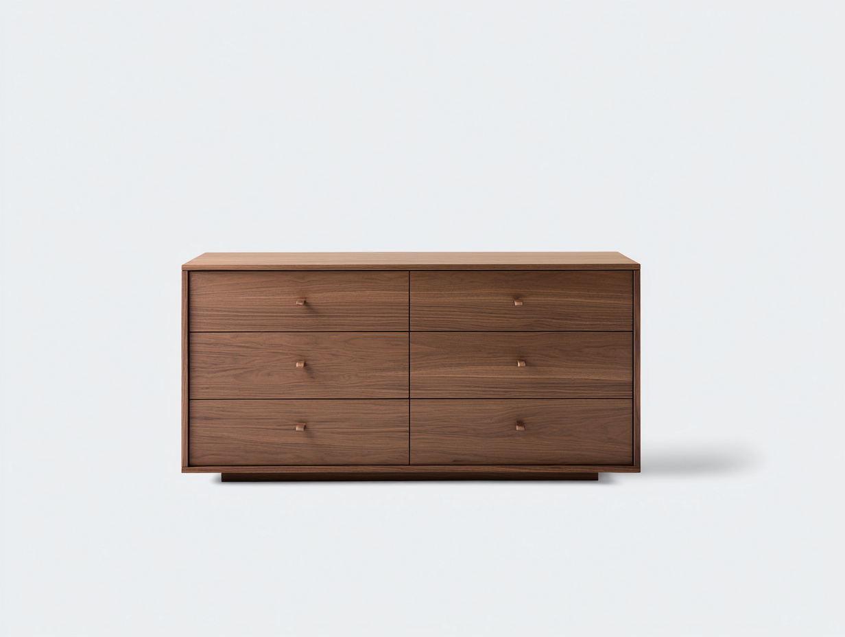 Cómodas madera 140x45x75 cm marrón diseño moderno almacenamiento dormitorio-Nookgetden