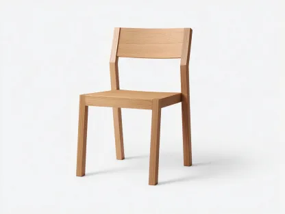 Sedia da pranzo in legno massello 50x45x85 cm - rovere naturale - design moderno minimalista-Nestgoshop