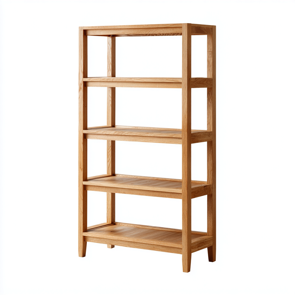 Librerie in legno 80x35x160 cm - marrone - design moderno per soggiorno-Denmynest