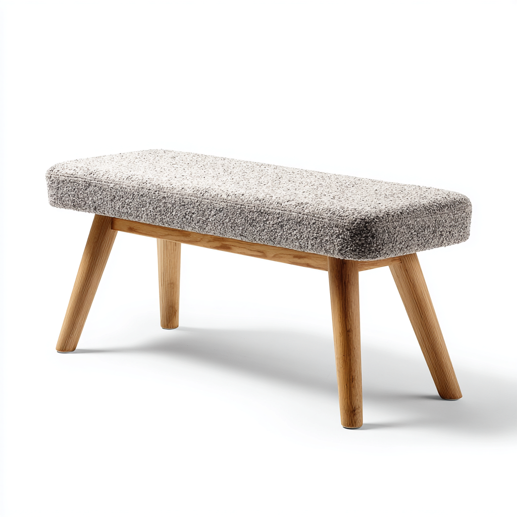 Panca da ingresso imbottita in tessuto 90x35x45 cm - grigio - adatta all'ingresso - design moderno-Denmynest