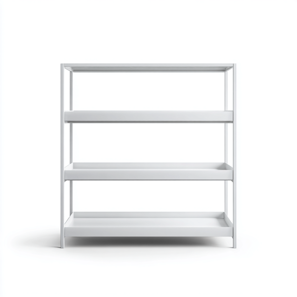 Librerie in metallo 80x35x120 cm - bianco - per soggiorno e ufficio - con ripiani aperti - design moderno-Denmynest