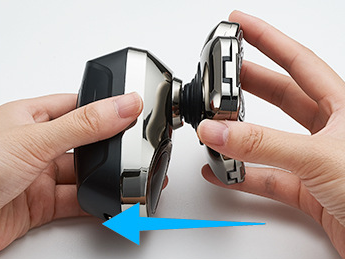 Attach head with click