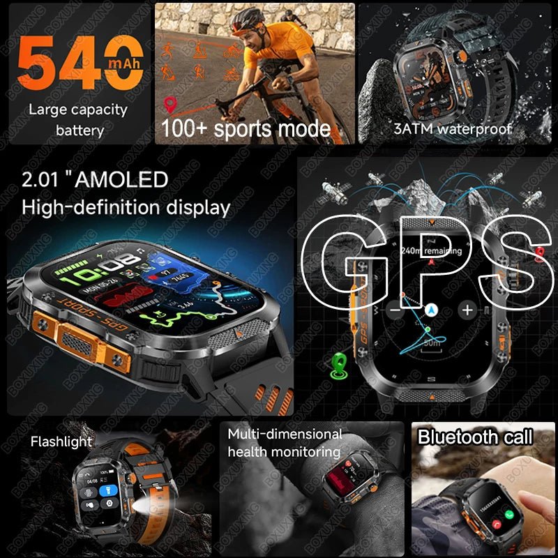 Aegis Tactical GPS Smartwatch – Military-Grade Edition