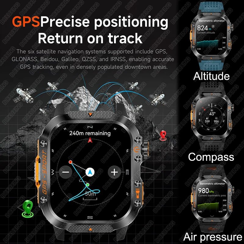 Aegis Tactical GPS Smartwatch – Military-Grade Edition