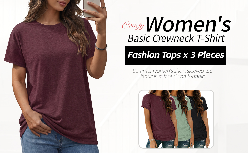 YUCOLEN Polo Shirts for Women Short Sleeve 3 Button Collared Golf Tee Cotton Business Casual Summer Work Tops