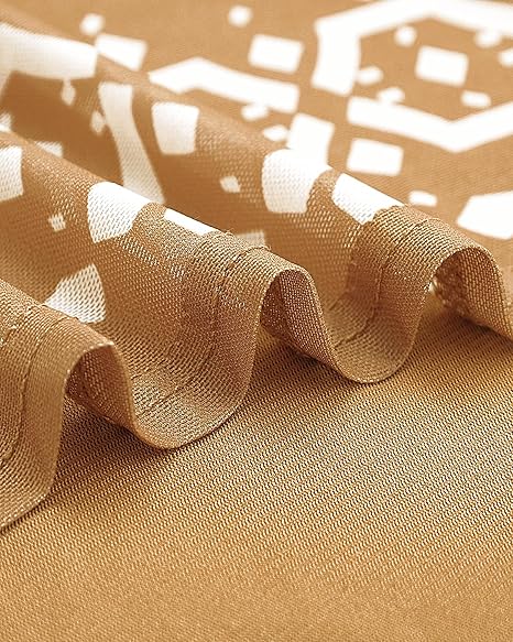 Women's 3/4 Sleeve Tunic Tops Casual Loose Fit Floral Blouses Mesh Pleated Layered Shirt